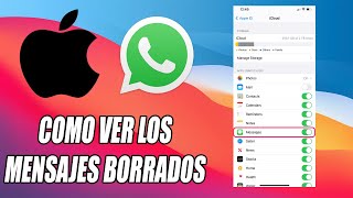 Cómo ver mensajes borrados de WhatsApp en iPhone [upl. by Rintoul435]