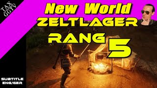 New World  Zeltlager Rang 5 tier 5  subtitle englishgerman [upl. by Farmann]