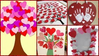 Easy Valentine day craft ideas for kids and toddler  DIY craft for kids [upl. by Annawd19]