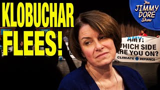 Amy Klobuchar Forced To Leave Her OWN EVENT By Protesters [upl. by Payson799]