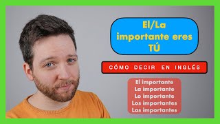 El la lo las los  adjetivo  Cómo traducir al inglés  quotThe redquot o quotthe red onequot [upl. by Aihseya24]