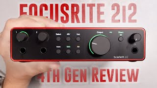 Focusrite Scarlett 2i2 4th Gen USB Audio Interface Review  Explained [upl. by Knepper]