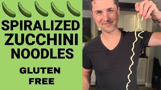 How to make and cook spiralized zucchini noodles [upl. by Aerdnas]