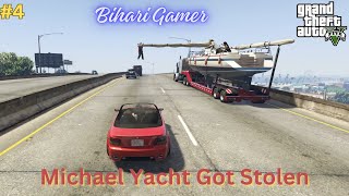 Michael Yacht Got Stolen gta5gameplay gtamichael gta5hindigaming gtaonline gta5storymode [upl. by Rovert]