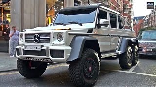 Insane Mercedes G63 6x6 DRIVING IN LONDON [upl. by Nevetse]