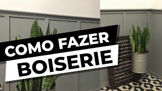 COMO FAZER BOISERIE  DIÃRIO DA REFORMA  SALA DE JANTAR  DIY [upl. by Alihet777]