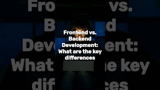 Frontend vs Backend Development What are the key differences frontend backend development [upl. by Akitahs]