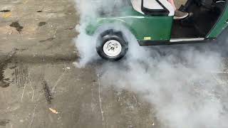 Golf Cart BURNOUT Navitas TSX 30 Powered EZGO TXT [upl. by Kaleena]