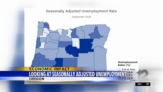 Looking at Oregons seasonally adjusted unemployment rate [upl. by Airbas784]