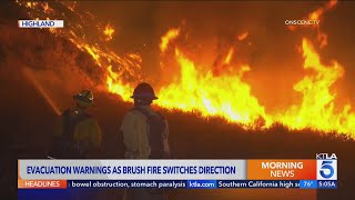 172 acre wildfire burning in San Bernardino County prompts evacuation warnings [upl. by Inele]