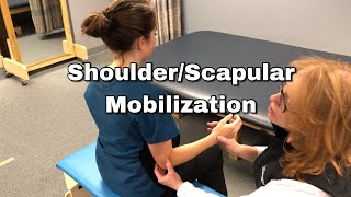 ShoulderScapular Mobilization  Occupational Therapy [upl. by Alyahc]