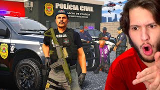 Jogando GTA 5 como um POLICIAL CIVIL São paulo [upl. by Pedrick519]