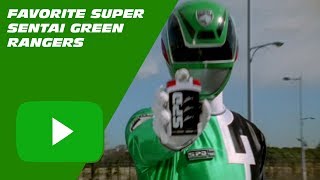 Top Ten 78 Favorite Super Sentai Green Rangers Power Rangers Era [upl. by Almallah170]