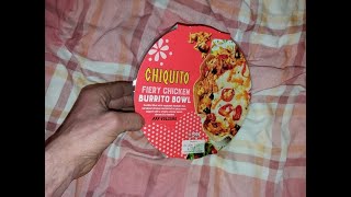 Lets try Chiquitos Fiery Chicken Burrito Bowl [upl. by Lladnor]