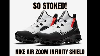 NIKE Air Zoom INFINITY TOUR SHIELD 2020 BLACK WHITE DETAILED LOOK [upl. by Htedirem]