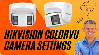 Hikvision Panoramic Colorvu Camera Settings [upl. by Loftus]