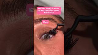 Apply at home lash extensions in 10 minutes to save your time 🙌🏼🙌🏼 [upl. by Ennovahs]