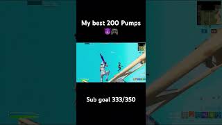 My Best 200 Pumps😈🎮fortnite gaming fyp shorts [upl. by Uund985]