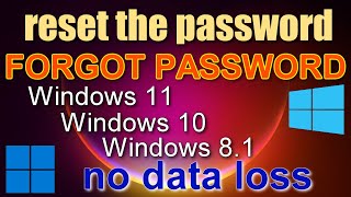 ✨How To Reset Forgotten Password In Windows 11 10 \ 81 Without Losing Data\Without programs [upl. by Ruffi]