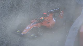 Jonny Edgar Crash  2023 Formula 3 Practice  Australia [upl. by Eisse]