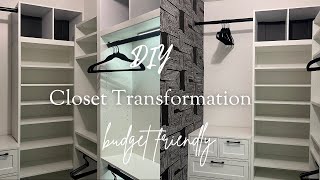 DIY Closet Transformation 2024  budget Friendly  Viral target bookshelf closet  Marlashell [upl. by Johst]