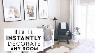 INTERIOR DESIGN 5 Hacks to Instantly Decorate Any Room [upl. by Akimak35]