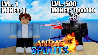 Anime Spirits Beginners Guide How to Level Up Best Way FULL GUIDE Roblox [upl. by Yelsnya246]