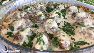 Kefta with tahini sauce كفتة مشوية بصلصة الطحينة جد لذيذة [upl. by Iharas952]