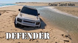 Land Rover Defender swamped at Sealine Beach [upl. by Nyved567]