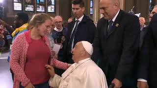 Résumé en images de la visite du pape François en Belgique [upl. by Ailhad150]