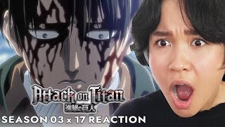 Levi vs Zeke and Armins Sacrifice 😭  Attack on Titan Reaction  S3 Ep 17 quotHeroquot [upl. by Assadah]