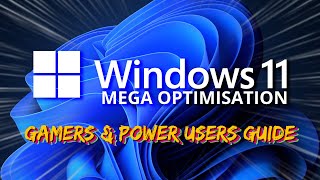 Windows 11 MEGA OPTIMIZATION Guide  Tips and tricks to speed up your PC [upl. by Simdars671]