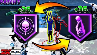 HOW BLINDERS AND DEADEYE BADGE STACK IN NBA 2K22 EXPLAINED PATCH 7 OVERPOWERED GREEN TENDENCY BOOST [upl. by Nnyladnarb922]