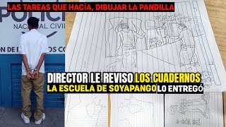 ESCUELA DE SOYAPANGO ENTREGA UN ALUMNO PANDILLER0 😱 DIBUJAR LA MARA ERA SU TAREA EN SUS CUADERNOS [upl. by Ayotol574]