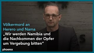 Statement von Heiko Maas zum Abschluss der Verhandlungen mit Namibia [upl. by Ellison152]