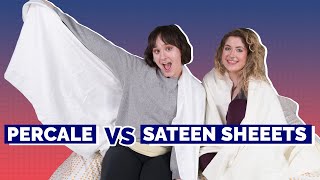 Percale vs Sateen Sheets  Which Sheets Are Best For You [upl. by Tiernan]