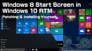 Windows 8 Start Screen in Windows 10 RTM [upl. by Leuneb]