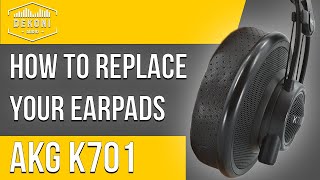 AKG K701  K702  K7XX  How to Change Your Ear Pads  Dekoni Audio [upl. by Lakim]