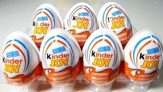 7x Kinder Joy Surprise Eggs​​​ [upl. by Maxia]