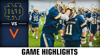 Notre Dame vs Virginia Game Highlights  2024 ACC Mens Lacrosse [upl. by Eessac]