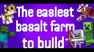 The easiest basalt farm to build minecraft minecraftconstruction java [upl. by Granlund]