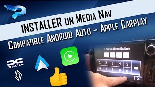 Installer un MediaNav compatible Android Auto et Apple Carplay dans une Dacia ou Renault [upl. by Yrebmik]