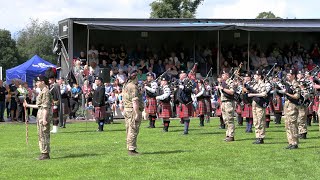 Amazing Grace performed by the massed bands during the 2023 City of Perth Salute in Scotland [upl. by Azmuh]