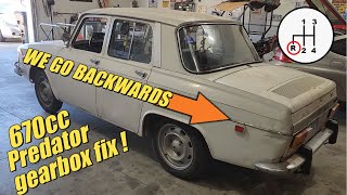 S4 E35 We fix the transmission on the 670 cc Predator powered Renault [upl. by Rehtaef]