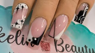 COMO DECORAR UÑAS CON ESMALTE SEMIPERMANENTE Y PAINTING GEL 😍💅🔥 [upl. by Farley]