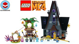 LEGO Despicable Me 4 75583 Minions and Grus Family Mansion – LEGO Speed Build Review [upl. by Davilman]