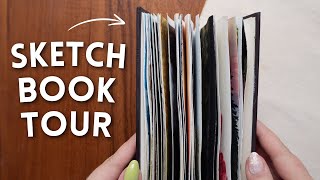 SKETCHBOOK TOUR 60 pages of gouache painting [upl. by Irodim]