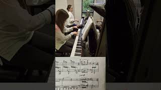 How we practice efficiently pianopractice pianoduo [upl. by Leahcimsemaj]