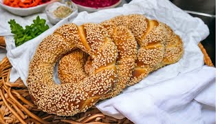 Authentic Turkish Simit Recipe How to Make Perfect Sesame Bagels at Home [upl. by Fawcett]