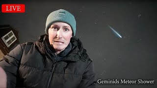 🌟 GEMINIDS METEOR SHOWER LIVE  STARGAZING ✨🚀👩‍🚀🔭 [upl. by Yart54]